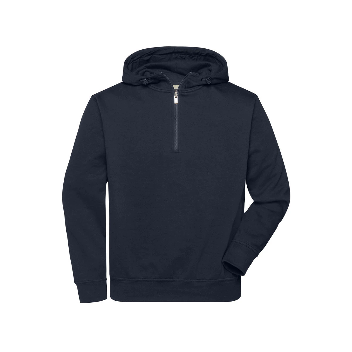 1/4 Zip Kapuzen Sweater aus Bio-Baumwolle JN839 · navy